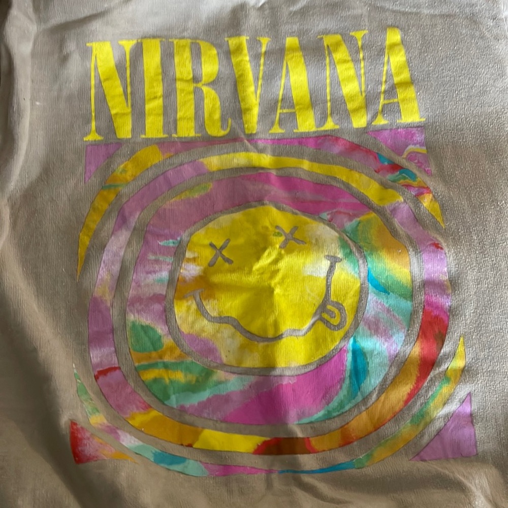 Tan colored nirvana sweater